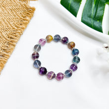 Load image into Gallery viewer, Rainbow Fluorite Crystal Bracelet