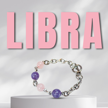 Load image into Gallery viewer, Horoscope Lucky Stones 304 Stainless Steel Chunky Chain Crystal Bracelet