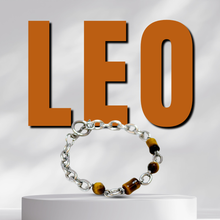 Load image into Gallery viewer, Horoscope Lucky Stones 304 Stainless Steel Chunky Chain Crystal Bracelet