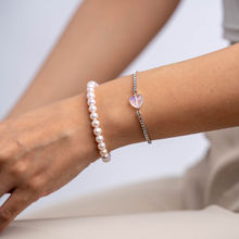 Load image into Gallery viewer, Rainbow Moonstone Tennis Chain Crystal Signature Tennis Chain Bracelet
