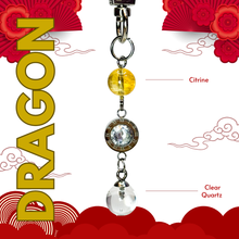 Load image into Gallery viewer, Chinese Zodiac Lucky Crystals Keychain
