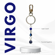 Load image into Gallery viewer, Birthstone Crystal 304 Stainless Steel Keychains