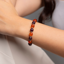 Load image into Gallery viewer, Sweet Enchantress (Natural Starlight Garnet, Carnelian) Crystal Bracelet