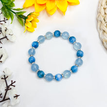 Load image into Gallery viewer, Admiral Blue (Santa Maria Aquamarine, Blue Apatite) Crystal Bracelet