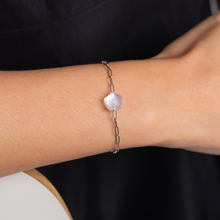 Load image into Gallery viewer, Rainbow Moonstone Star Showerproof Paperclip Stainless Steel Chain Crystal Bracelet