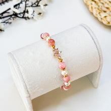 Load image into Gallery viewer, Mini Ophelia (Peruvian Pink Opal, Freshwater Pearl) Crystal Chain Bracelet