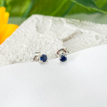 Load image into Gallery viewer, Sapphire S925 Sterling Silver Earrings