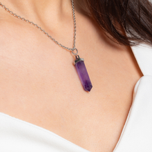 Load image into Gallery viewer, Crystal S925 Sterling Silver Pendulum Necklaces