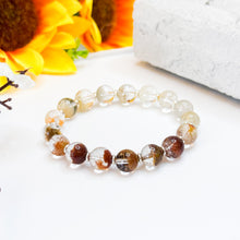 Load image into Gallery viewer, Collector's Grade: Four Seasons Garden Quartz (Grade AAA Half Pot) Crystal Bracelet