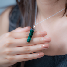 Load image into Gallery viewer, Malachite S925 Pendulum Necklace