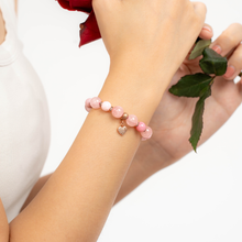 Load image into Gallery viewer, Dusty Rose (Rose Quartz, Pink Opal) Crystal Bracelet