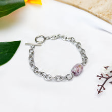 Load image into Gallery viewer, Chariote Drum 304 Stainless Steel Crystal Chain Bracelet