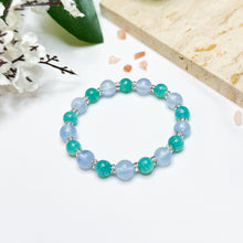 Load image into Gallery viewer, Mermaid Glow (Santa Maria Aquamarine, Peru Amazonite) Crystal Bracelet