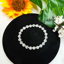 Load image into Gallery viewer, Brazilian White Lace Cat Eye Topaz Crystal Bracelet