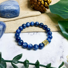 Load image into Gallery viewer, Kyanite (with Gold Plated Abacus)