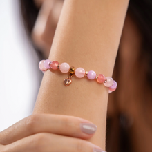 Load image into Gallery viewer, Baby Rose (Kunzite, Yan Yuan Agate, Rose Quartz) Crystal Bracelet