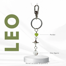 Load image into Gallery viewer, Birthstone Crystal 304 Stainless Steel Keychains