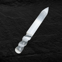 Load image into Gallery viewer, Selenite Cleansing & Charging Twisted Wand
