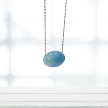 Load image into Gallery viewer, Aquamarine Barrel S925 Sterling Silver Necklace