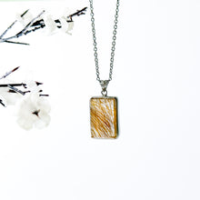 Load image into Gallery viewer, Collector's Grade Copper Rutilated Quartz S925 Pendant with 304 Stainless Steel Chain Necklace