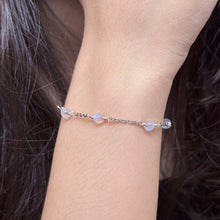 Load image into Gallery viewer, Rainbow Moonstone Stainless Steel Chain Bracelet
