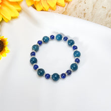 Load image into Gallery viewer, Midnight Blue (Apatite, Lapis Lazuli) Crystal Bracelet
