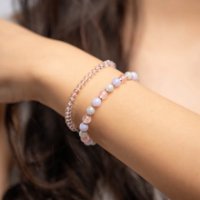 Load image into Gallery viewer, Mini Candy (Blue Lace Agate, Rose Quartz, Green Jade) Crystal Bracelet