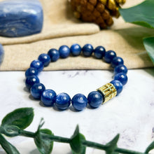 Load image into Gallery viewer, Kyanite (with Gold Plated Abacus)