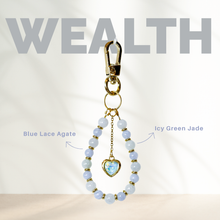 Load image into Gallery viewer, Dainty Crystal Keychain or Phone Charm by Ameliorate Crystals