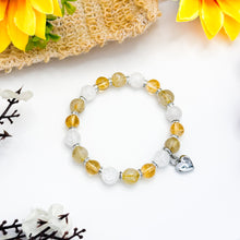 Load image into Gallery viewer, Imperial Wealth (Honey Citrine, Gold Rutile, Crackled Clear Quartz) Crystal Bracelet