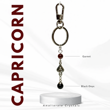 Load image into Gallery viewer, Birthstone Crystal 304 Stainless Steel Keychains