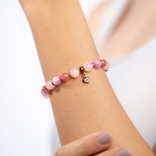 Load image into Gallery viewer, Baby Rose (Kunzite, Yan Yuan Agate, Rose Quartz) Crystal Bracelet