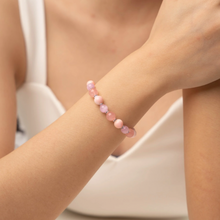 Load image into Gallery viewer, Baby Doll (Kunzite, Rose Quartz, Pink Conch) Crystal Bracelet