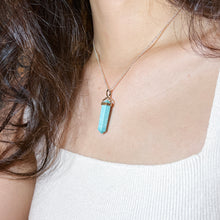 Load image into Gallery viewer, Amazonite Crystal S925 Pendulum Necklace