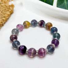 Load image into Gallery viewer, Rainbow Fluorite Crystal Bracelet