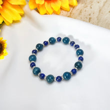 Load image into Gallery viewer, Midnight Blue (Apatite, Lapis Lazuli) Crystal Bracelet