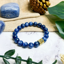 Load image into Gallery viewer, Kyanite (with Gold Plated Abacus)