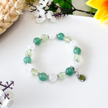 Load image into Gallery viewer, Guava (Prehnite, Green Aventurine) Crystal Bracelet