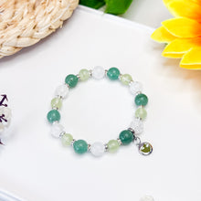 Load image into Gallery viewer, Guava (Prehnite, Green Aventurine) Crystal Bracelet