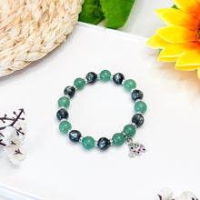 Load image into Gallery viewer, Olive Tree (Seraphinite, Green Aventurine) Crystal Bracelet