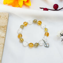 Load image into Gallery viewer, Imperial Wealth (Honey Citrine, Copper Rutilated Quartz, Crackled Clear Quartz) Crystal Bracelet