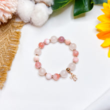 Load image into Gallery viewer, Baby Blush (Rose Quartz, Yan Yuan Agate, Pink Conch) Crystal Bracelet