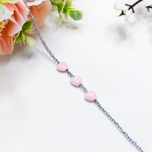 Load image into Gallery viewer, Dainty Pink Conch Chain Crystal Bracelet