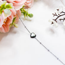 Load image into Gallery viewer, Dainty Abalone Shell Heart Chain Crystal Bracelet