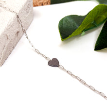 Load image into Gallery viewer, Hematite Stainless Steel Chain Crystal Bracelet