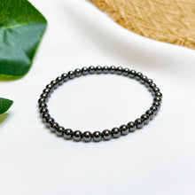 Load image into Gallery viewer, Mini Hematite Crystal Bracelet (4mm/8mm)