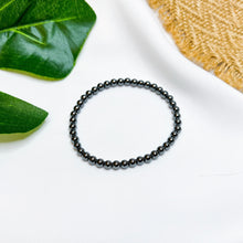 Load image into Gallery viewer, Mini Hematite Crystal Bracelet (4mm/8mm)