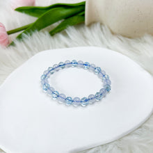 Load image into Gallery viewer, Blue Topaz x Blue Chalcedony Crystal Bracelet