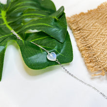 Load image into Gallery viewer, Rainbow Moonstone Heart Stainless Steel Chain Bracelet