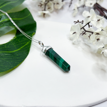Load image into Gallery viewer, Malachite S925 Pendulum Necklace